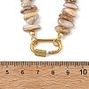 Natural Freshwater Shell Chip Beaded Necklaces NJEW-JN06412-3