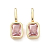 Brass Micro Pave Cubic Zirconia Pendants KK-C252-10G-1