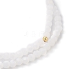 Faceted Glass Bead Stretch Bracelets BJEW-JB05488-02-3