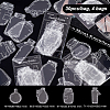 AHADERMAKER 4 Bags 4 Styles PET Adhesive Waterproof Stickers Set STIC-GA0001-03-2
