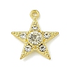 Zinc Alloy Crystal Rhinestone Pendants PALLOY-F310-05G-01-1