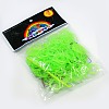 Fluorescent Neon Color Rubber Loom Bands Refills with Accessories DIY-R006-01-2