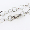Tarnish Resistant 304 Stainless Steel Cable Chain Necklaces LS-MAK-N016-04P-1