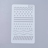 Plastic Reusable Drawing Painting Stencils Templates DIY-WH0047-22-1