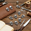 16 Bags Tibetan Style Skull Alloy Decorative Rivets DIY-DR0007-75AS-4
