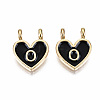 Alloy Enamel Charms X-ENAM-T012-02O-RS-2