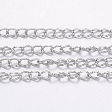 Tarnish Resistant 304 Stainless Steel Curb Chains CHS-H017-03P-10M