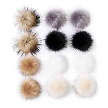 Fluffy Pom Pom Sewing Snap Button Accessories SNAP-TZ0002-B01