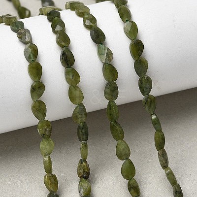 Natural Canadian Jade Beads Strands G-B159-A12-1