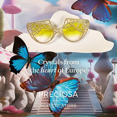 Preciosa® Crystal Hotfix Flatback Stones Y-PRC-HSS16-60010-200-1