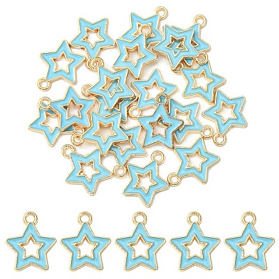 Alloy Enamel Pendants ENAM-YW0003-01E-1