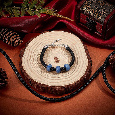 PU Imitation Leather Braided Cord WL-WH0003-14A-1
