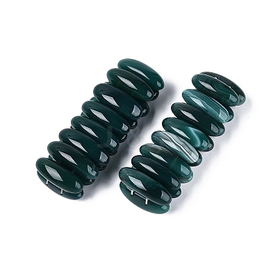 Oval Natural Agate Beaded Stretch Bracelets for Women Men G-Q601-23D-1