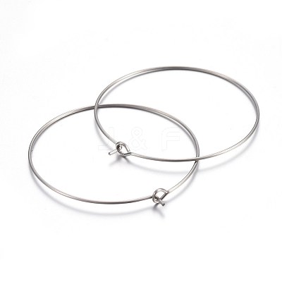 316 Surgical Stainless Steel Wine Glass Charms Rings STAS-L214-01G-1