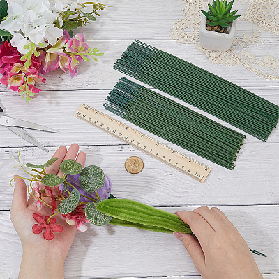 100Pcs 2 Styles Iron Stalk Flower Rod AJEW-SP0003-74-1