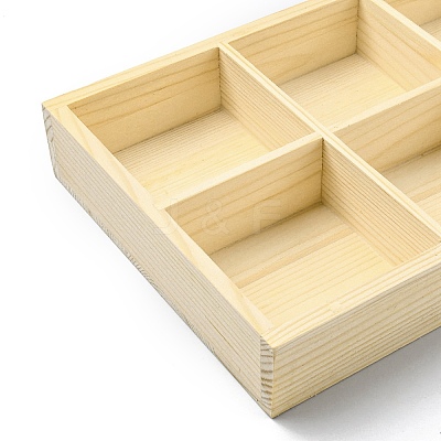 Wooden Storage Box AJEW-M210-01B-1