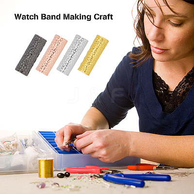 8Pcs 4 Colors Alloy Watch Band Adapter Connectors FIND-DC0004-30-1