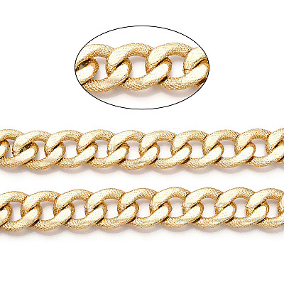 Aluminum Textured Curb Chains CHA-N003-15KCG-1