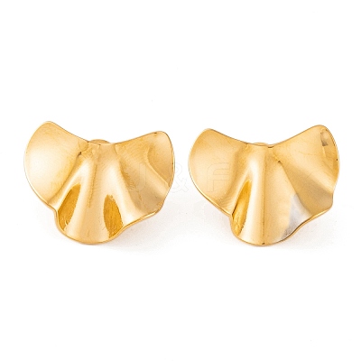 Ion Plating(IP) 304 Stainless Steel Stud Earrings for Women EJEW-L272-016G-1