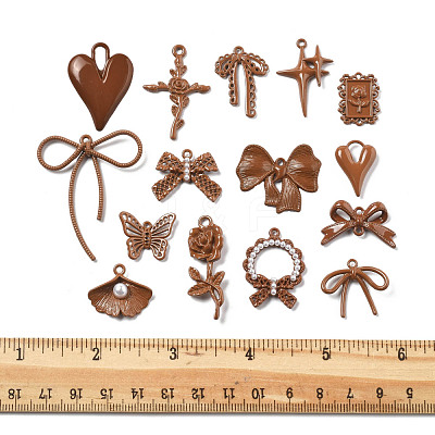15Pcs 15 Styles Alloy Pendants FIND-FS0004-12-1