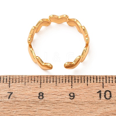 304 Stainless Steel Cuff Open Rings for Women SA-CBA4160-33G-1