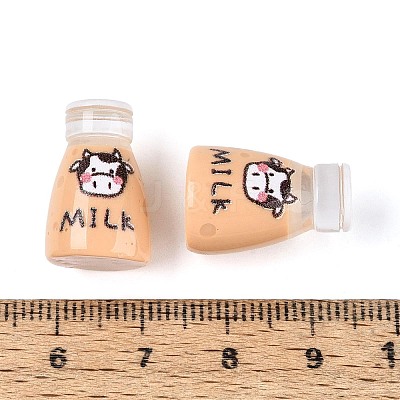 Printed Opaque Resin Milk Figurine Display Decorations RESI-N051-11A-1