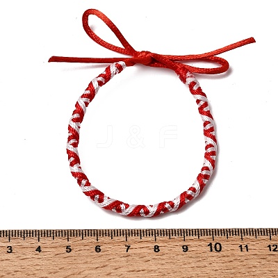Adjustable Polyester Cord Braided Friendship Bracelets FB-CBA27E8-02D-1