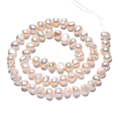 Natural Cultured Freshwater Pearl Beads Strands PEAR-N014-05B-1
