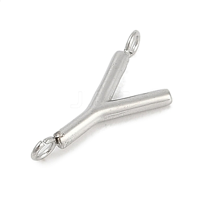 304 Stainless Steel Letter Connector Charms STAS-M108-01P-25-1