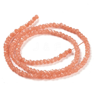 Baking Paint Imitation Jade Glass Bead Strands DGLA-A034-J2MM-A31-1