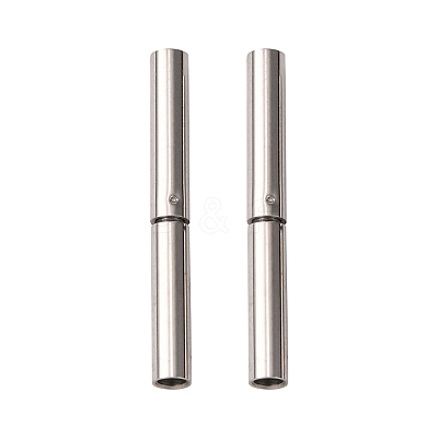 Tarnish Resistant 304 Stainless Steel Bayonet Clasps STAS-L134-04-1