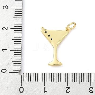 Brass Micro Pave Cubic Zirconia Pendants X-KK-Z120-57A-G-1