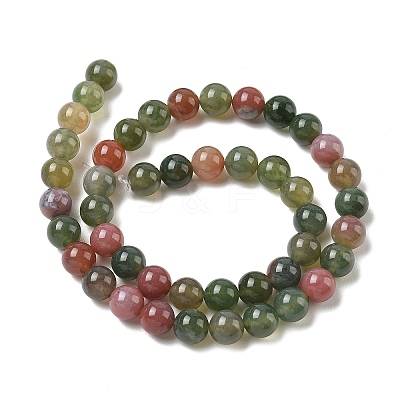 Natural Indian Agate Bead Strands G-J358-02-8mm-1