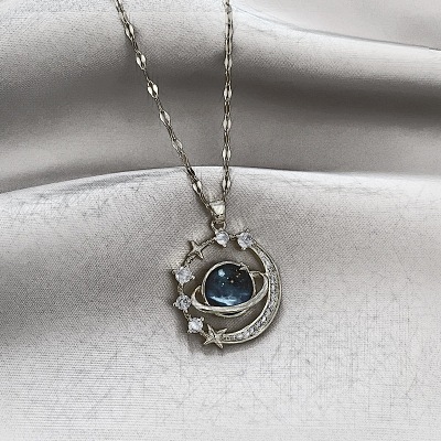 Zinc Alloy Crystal Rhinestone Pendant Necklaces WGBD940-03-1