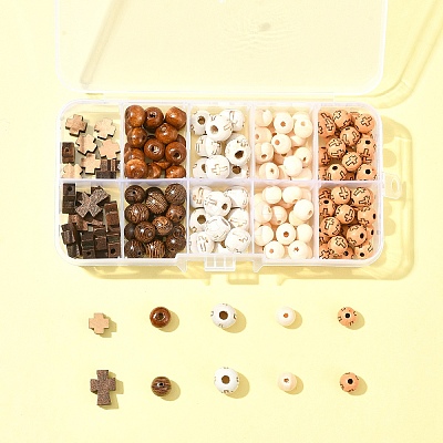 Natural Wenge Wood Beads DIY-FS0006-70-1