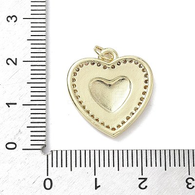 Brass Micro Pave Cubic Zirconia Pendants KK-K368-15G-1