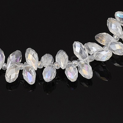 Electroplate Glass Beads Strands EGLA-J068-AB01-1