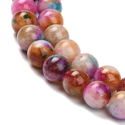 Natural White Jade Beads Strands G-Z097-A01-6mm-A-1
