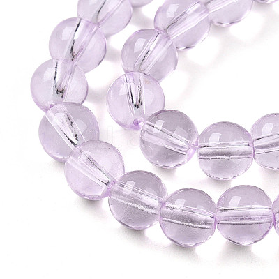 Baking Paint Transparent Glass Beads X1-DGLA-N006-8mm-05-1