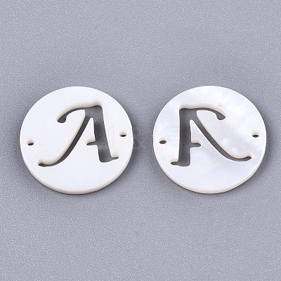 Natural Freshwater Shell Links Connectors X-SHEL-S276-120-1