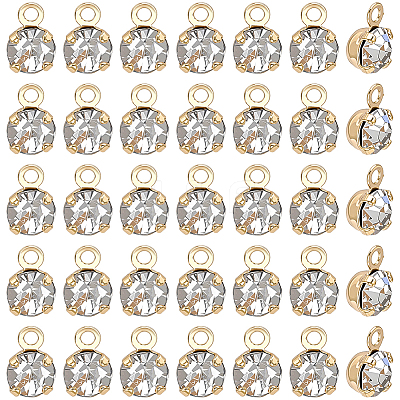 50Pcs Brass Pendants KK-BBC0025-91C-1