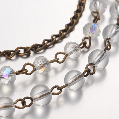 Gemstone Trendy Beads Multi-strand Bracelets X-BJEW-JB01875-02-1