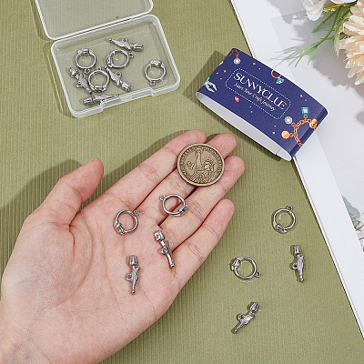 10Pcs 304 Stainless Steel Toggle Clasps STAS-SC0010-67-1
