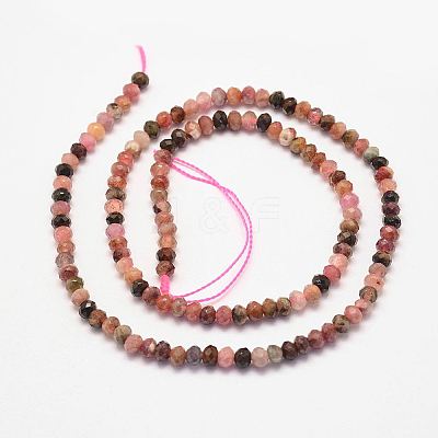 Natural Multicolor Tourmaline Bead Strands G-P279-77-3mm-1