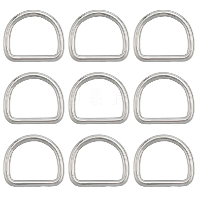 304 Stainless Steel D Rings STAS-CP0001-05B-1