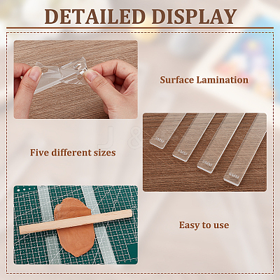 2 Sets Transparent Acrylic Clay Press Board TOOL-BC0002-60-1