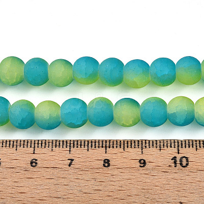 Crackle Glass Beads X1-GLAA-N009-8mm-10-1
