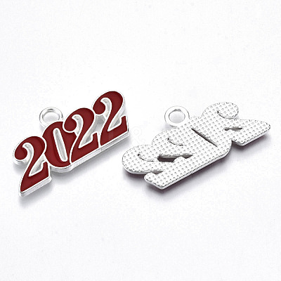 Alloy Enamel Pendants PALLOY-N160-001-03S-RS-1