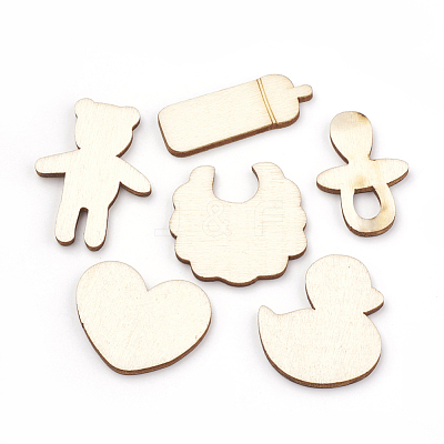 Wooden Cabochons WOOD-S040-75-1