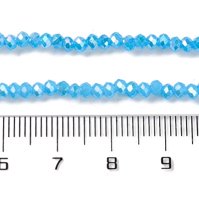Baking Electroplate Glass Beads Strands DGLA-A039-J4mm-B12-1